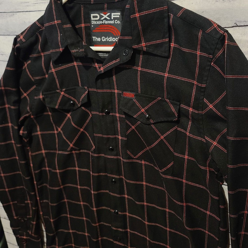 Dixxon Dxf Flannel Gridlock Snap Button Long Slee… - image 2
